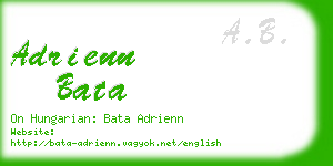 adrienn bata business card